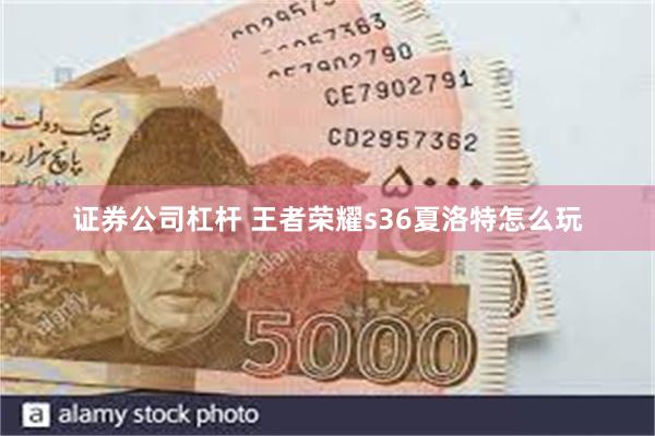 证券公司杠杆 王者荣耀s36夏洛特怎么玩