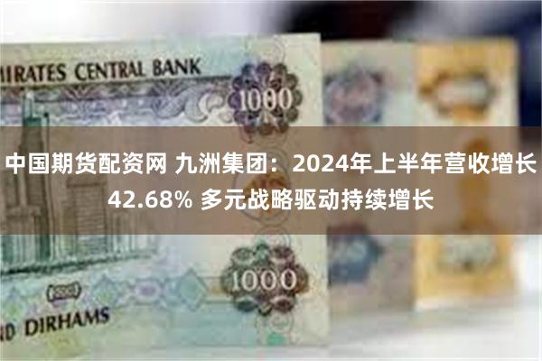 中国期货配资网 九洲集团：2024年上半年营收增长42.68% 多元战略驱动持续增长